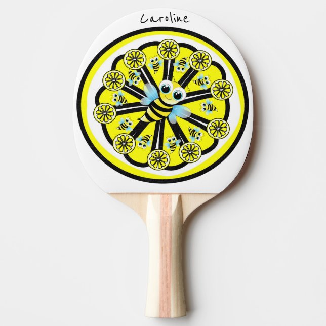 Ping Pong Paddle Lemon Bumblebee Pingisracket (Framsidan)