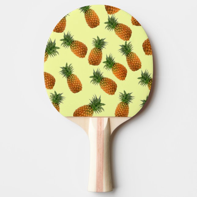 Ping Pong Paddle Ljusgul ananas gult Ping Paddle Pingisracket (Framsidan)
