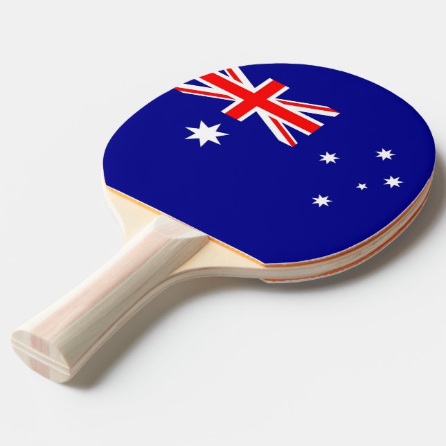 Ping pong paddle med Australiens Flagga Pingisracket (Frontvinkel)