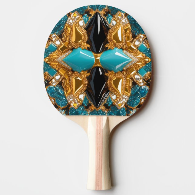 Ping pong paddle med Bahamas Färg Pingisracket (Baksidan)