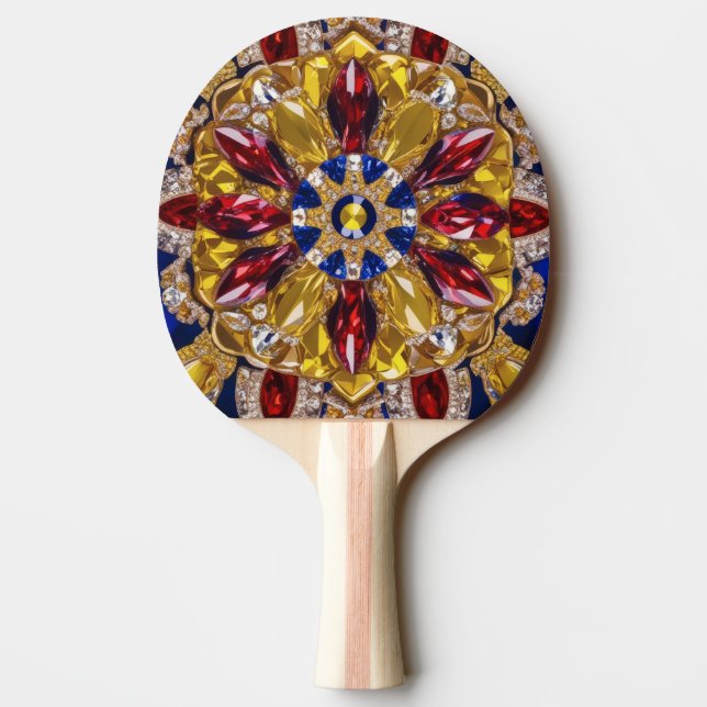 Ping pong paddle med Colombia Färg Pingisracket (Baksidan)