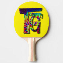 Ping Pong Paddle med din favoritmusikerlogotyp