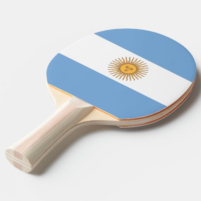 Ping pong paddle med Flagga av Argentina Pingisracket (Frontvinkel)