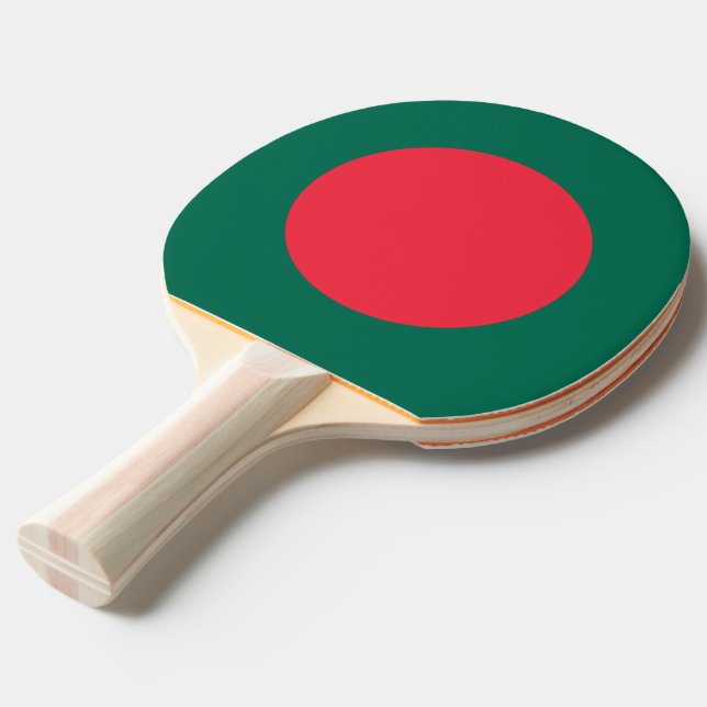 Ping pong paddle med Flagga av Bangladesh Pingisracket (Frontvinkel)