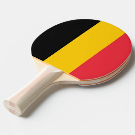 Ping pong paddle med Flagga av Belgien Pingisracket