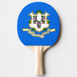 Ping pong paddle med Flagga av Connecticut, USA Pingisracket