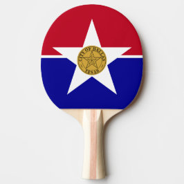 Ping pong paddle med Flagga av Dallas Pingisracket