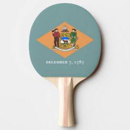 Ping pong paddle med Flagga av Delaware, USA Pingisracket