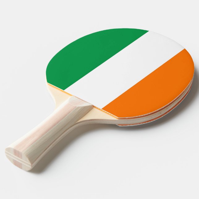 Ping pong paddle med Flagga av Irland Pingisracket (Frontvinkel)
