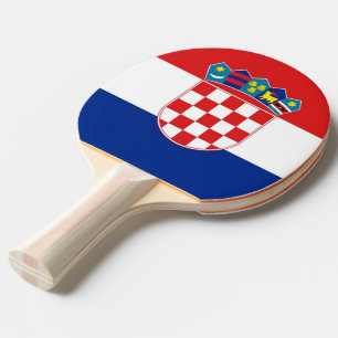 Ping pong paddle med Flagga av Kroatien Pingisracket