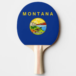 Ping pong paddle med Flagga av Montana, USA Pingisracket