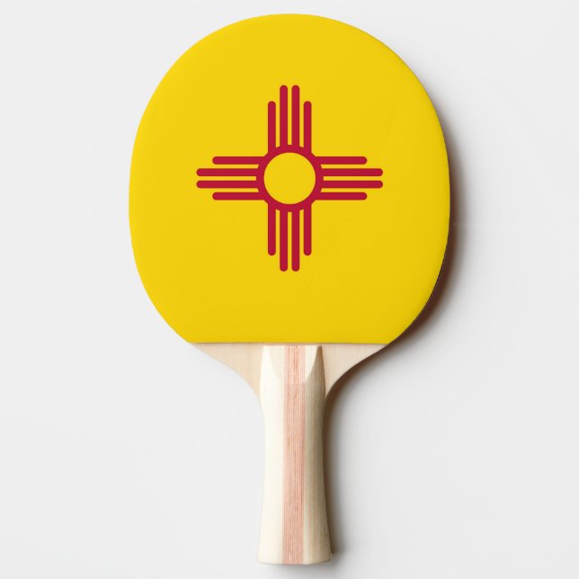 Ping pong paddle med Flagga av New mexico, USA Pingisracket (Baksidan)