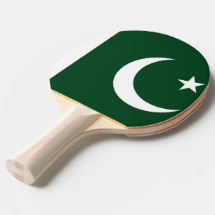 Ping pong paddle med Flagga av Pakistan Pingisracket