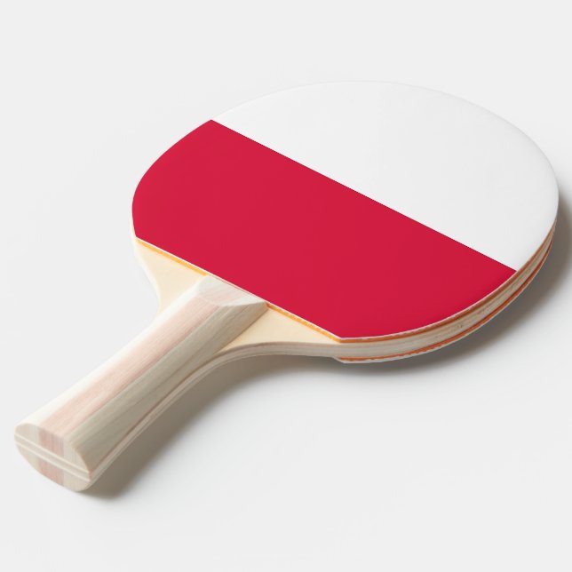 Ping pong paddle med Flagga av Polen Pingisracket (Frontvinkel)