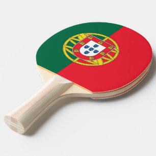 Ping pong paddle med Flagga av Portugal Pingisracket
