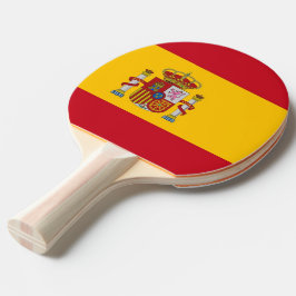 Ping pong paddle med Flagga av Spanien Pingisracket