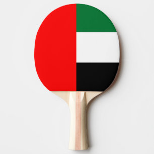 Ping pong paddle med Flagga av UAE Pingisracket