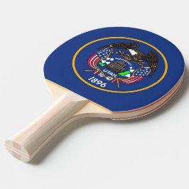 Ping pong paddle med Flagga av Utah, USA Pingisracket