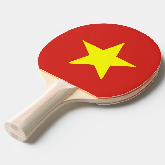 Ping pong paddle med Flagga av Vietnam Pingisracket (Frontvinkel)