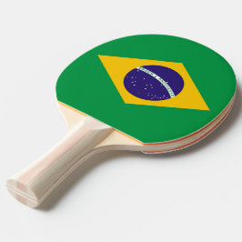 Ping pong paddle med Flagga från Brasilien Pingisracket