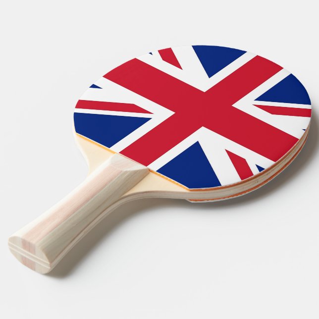 Ping pong paddle med Flagga från Förenade kungarik Pingisracket (Frontvinkel)