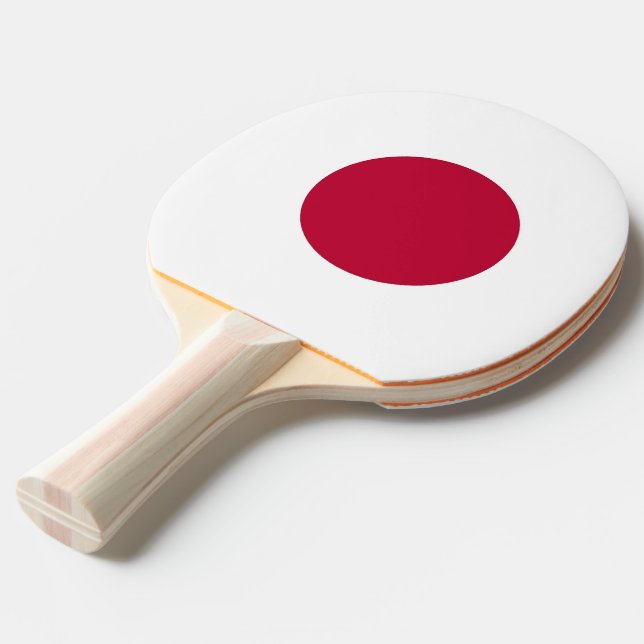 Ping pong paddle med Flagga från Japan Pingisracket (Frontvinkel)