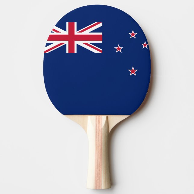 Ping pong paddle med Flagga från Nya Zeeland Pingisracket (Framsidan)