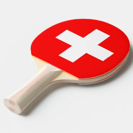 Ping pong paddle med Flagga från Schweiz Pingisracket