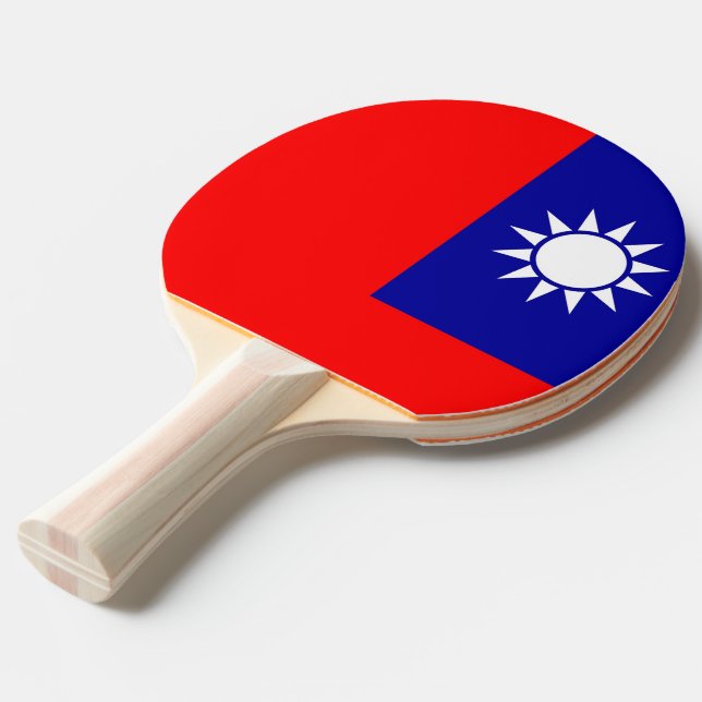 Ping pong paddle med Flagga från Taiwan Pingisracket (Frontvinkel)