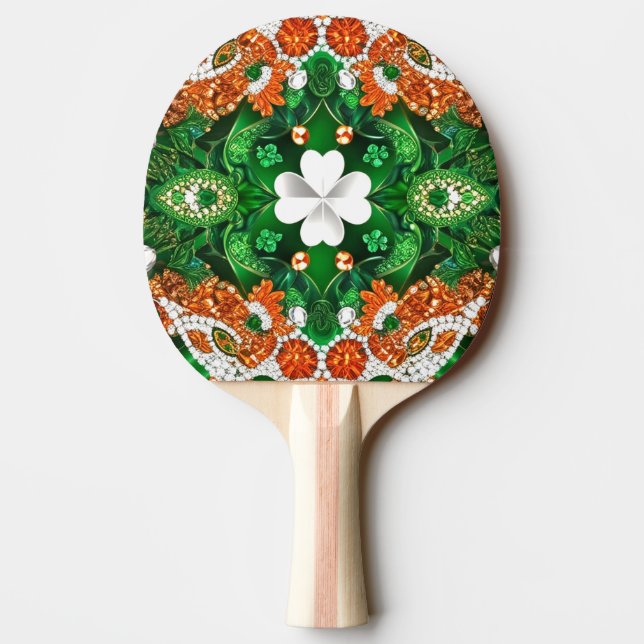 Ping pong paddle med Irish Färg Pingisracket (Baksidan)