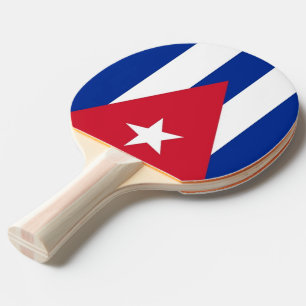 Ping pong paddle med Kuba Flagga Pingisracket