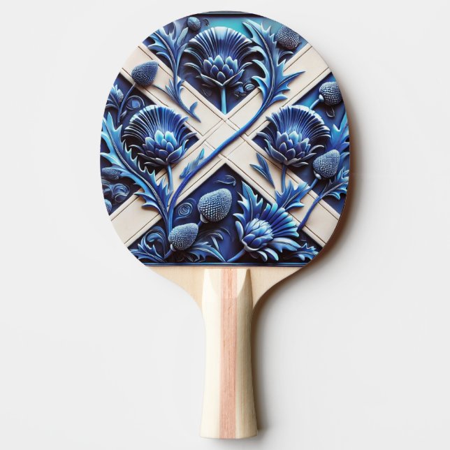 Ping pong paddle med Scottish Thistles Pingisracket (Baksidan)