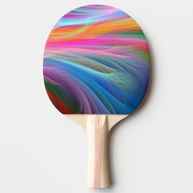 Ping Pong Paddle/Multicolor Abstrakt Pingisracket (Framsidan)