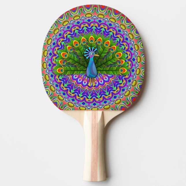 Ping Pong Paddle Peacock Pingisracket (Framsidan)