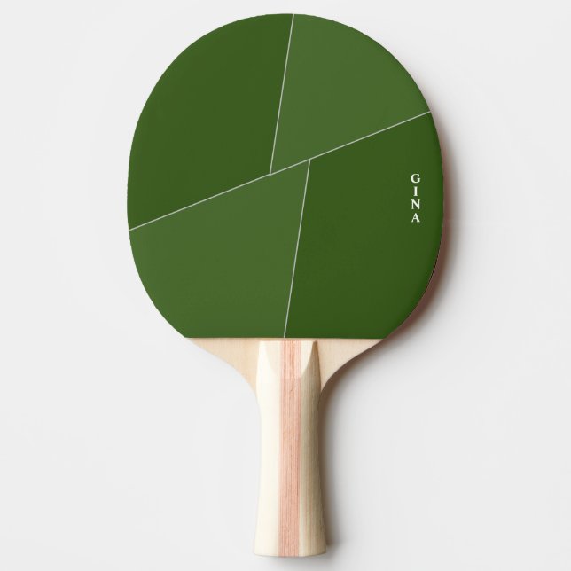 Ping Pong Paddle-Personlig med två toners Grönt Pingisracket (Framsidan)