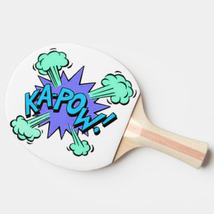 Ping Pong Paddle - Pop Art Ka-Pow Båda sidor Pingisracket