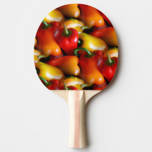 Ping Pong Paddle, röd och Gult Pingisracket