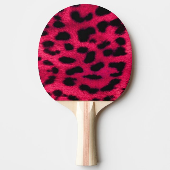 Ping Pong Paddle/Shock rosa Leopard Print Pingisracket (Framsidan)