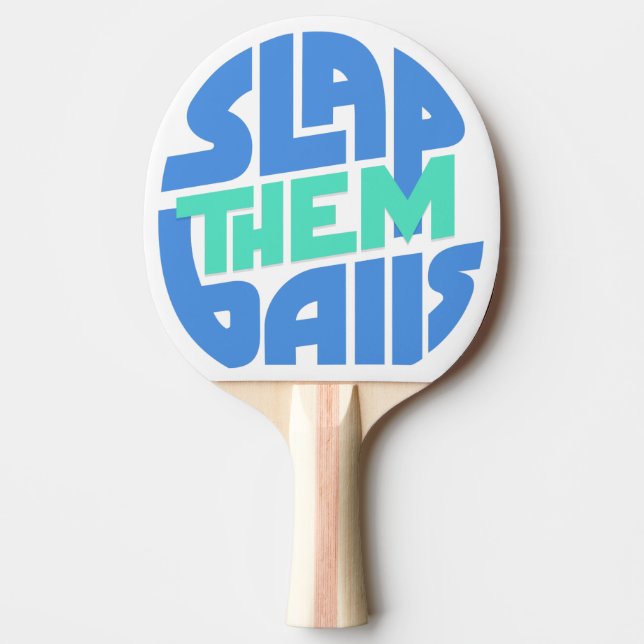 Ping Pong Paddle "Slap Them Bollar" Pingisracket (Framsidan)