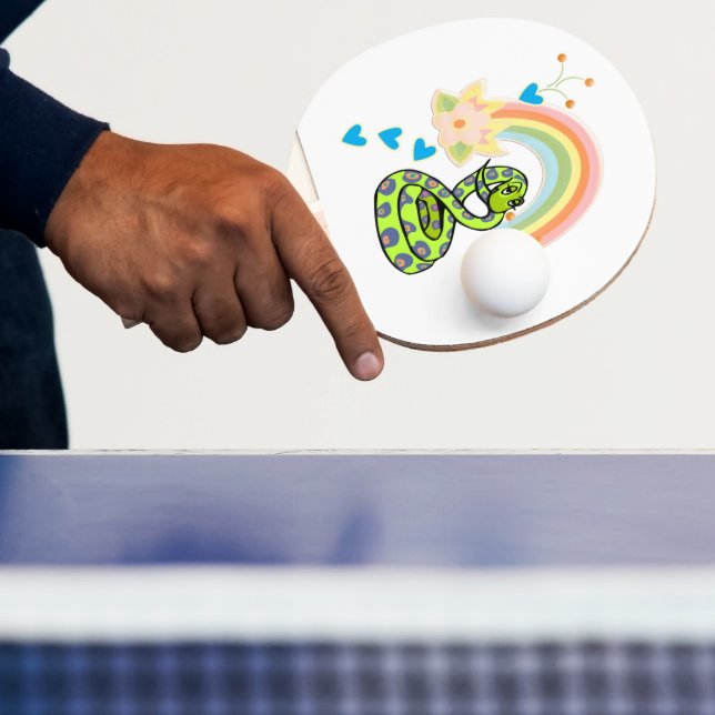 Ping Pong Paddle Snake Rainbow Pingisracket (Insitu)