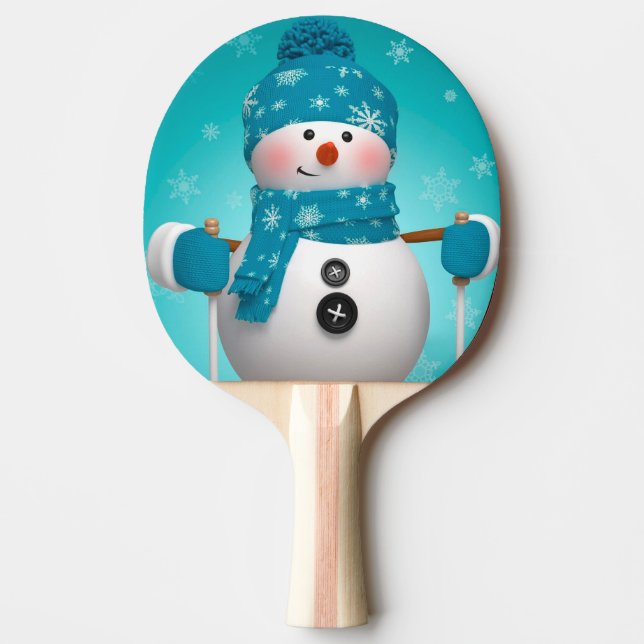 Ping Pong Paddle/Snögubbe Pingisracket (Framsidan)
