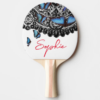 Ping Pong Paddle "SOPHIE" BUTTERFLIES Pingisracket