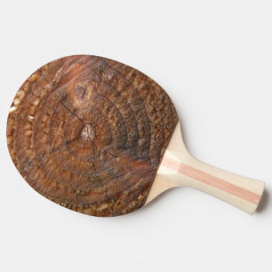 Ping Pong Paddle-träets naturliga stil-gåva av mön Pingisracket