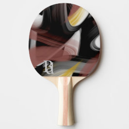 Ping Pong Paddle Trend Abstrakt Art Black Powdery Pingisracket