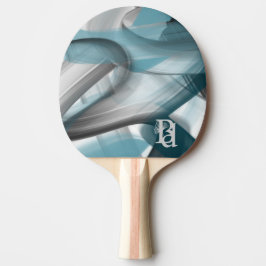 Ping Pong Paddle Trend Abstrakt Art Blue Ocean Pingisracket