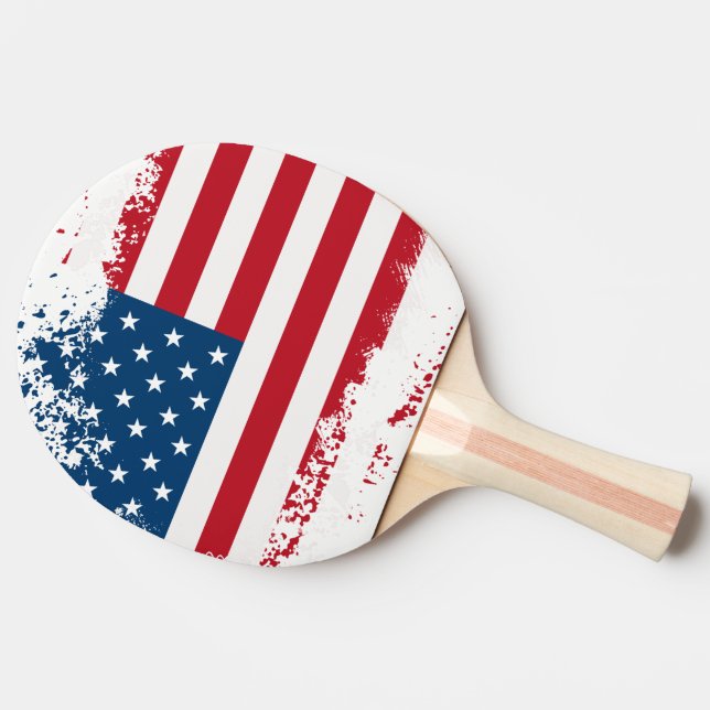 Ping Pong Paddle-USA flagga Pingisracket (Sidan)