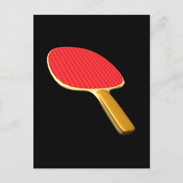 Ping Pong Paddle Vykort (Framsida)
