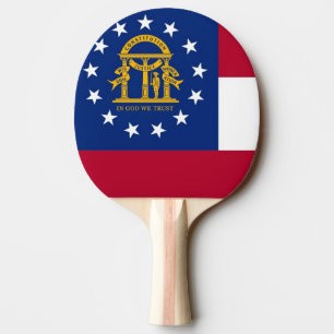 Ping pong paddle with Flagga of Georgia, USA Pingisracket