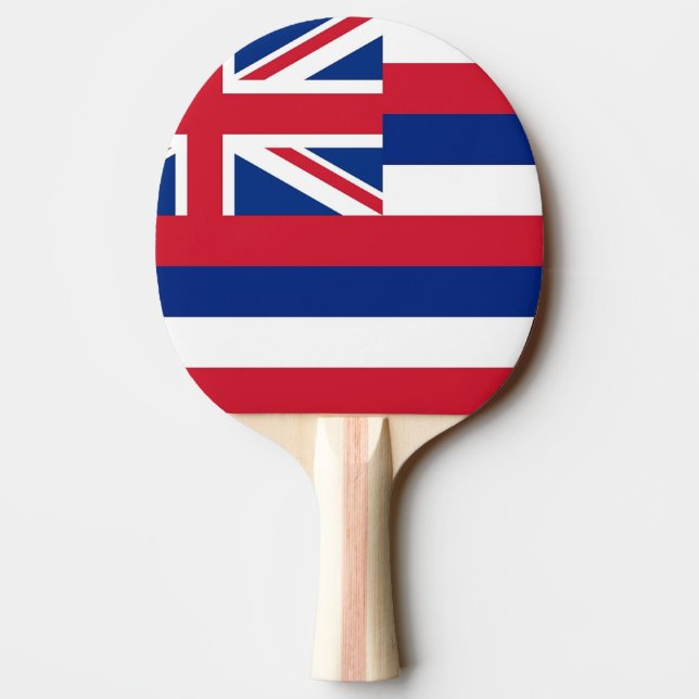 Ping pong paddle with Flagga of Hawaii, USA Pingisracket (Baksidan)