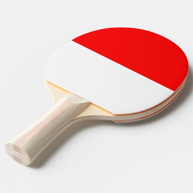 Ping pong paddle with Flagga of Indonesia Pingisracket (Frontvinkel)